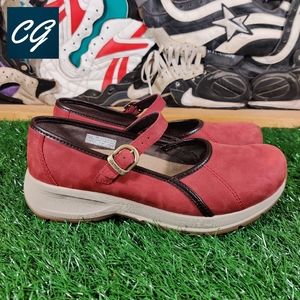 Dansko Mary Jane Nubuck Slip On Flats